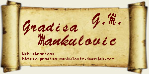 Gradiša Mankulović vizit kartica